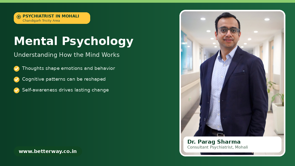 Featured image on mental psychology and how the mind works, by Dr. Parag Sharma, psychiatrist in Mohali, Chandigarh Tricity